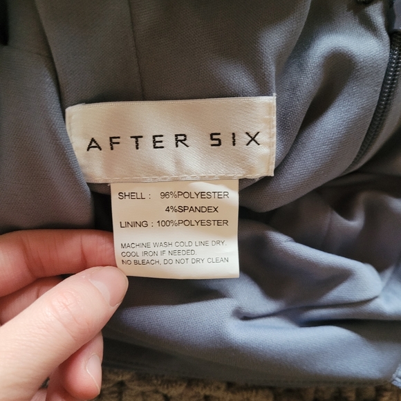 After Six – Crisscross Stretch Crepe Evening Dress, size XXS - Picture 4 of 5